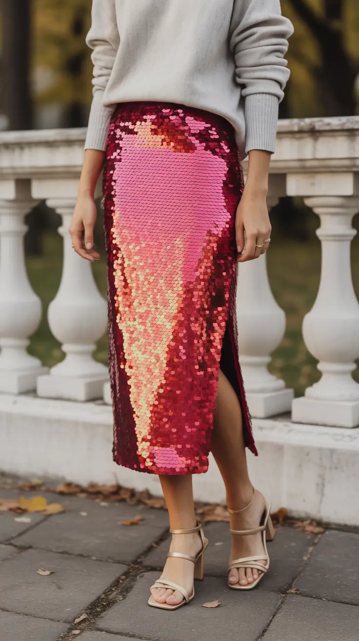 spring going out outfits skirt Everyday Sequins