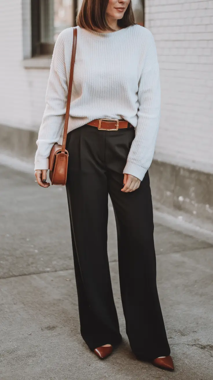 Must-have spring office outfits 2026 Knit Office Look