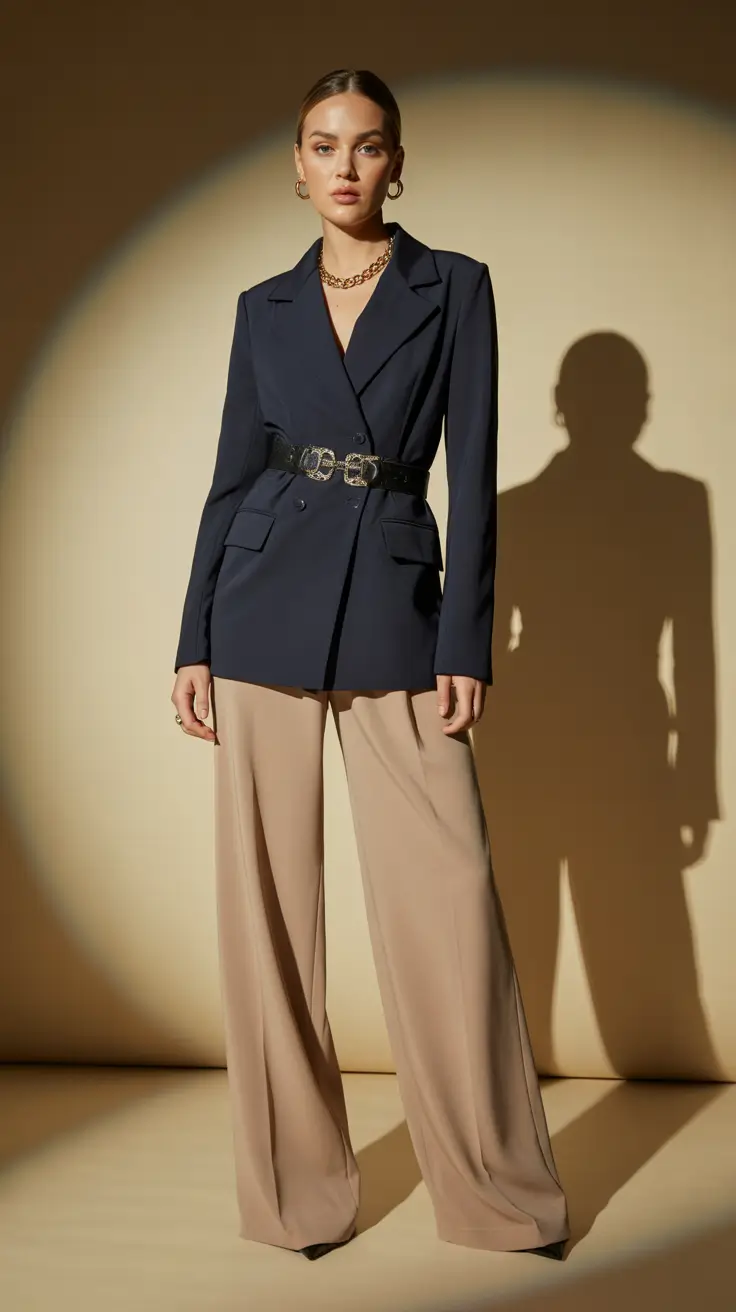 Must-have spring office outfits 2026 Belted Blazer