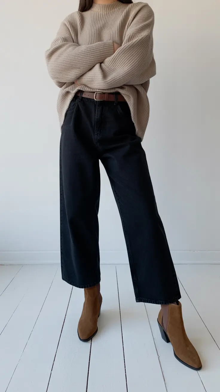 Must-have spring office outfits 2026 Casual Denim Knit