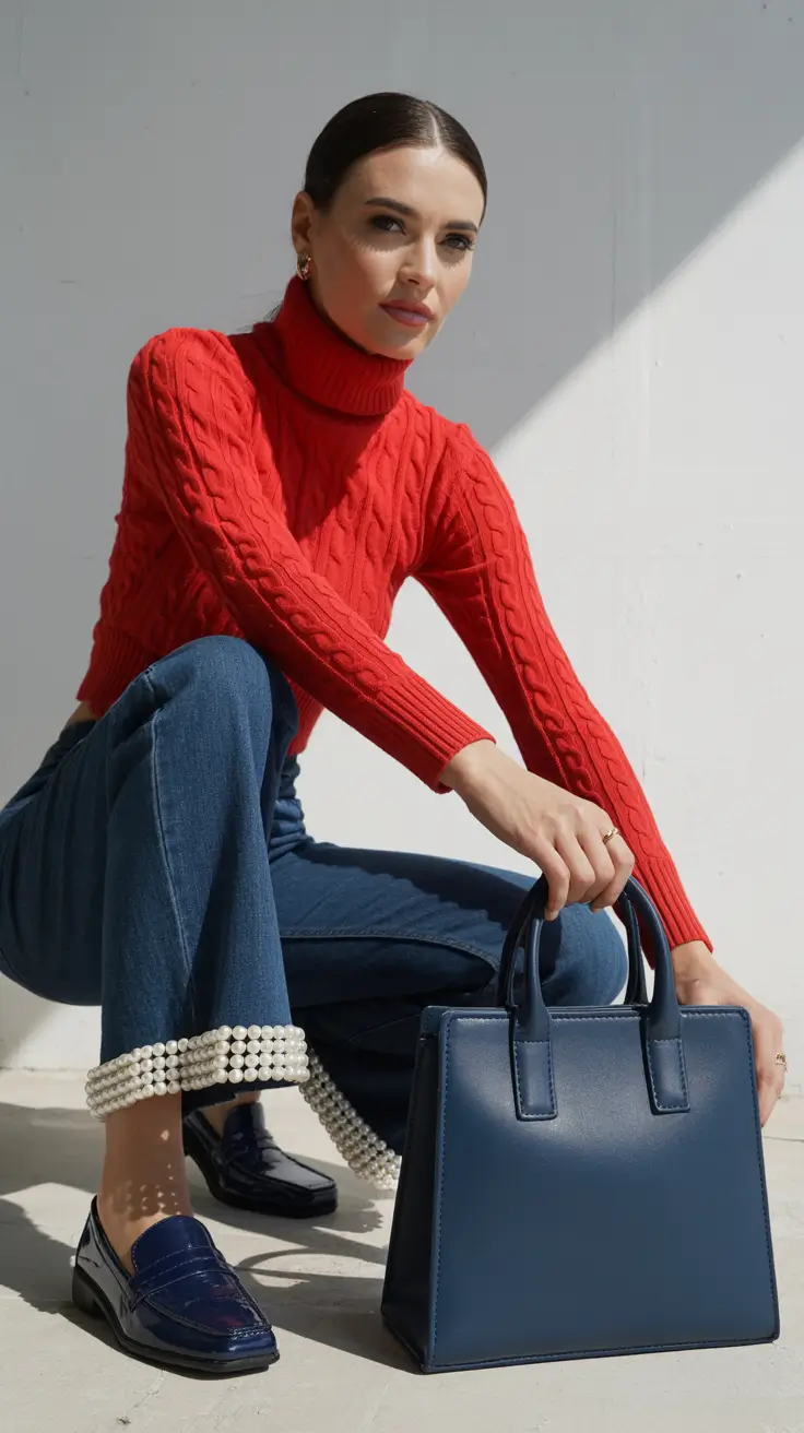 must-have spring outfits for women over 30 2026 Bold Knitwear Meets City Polish