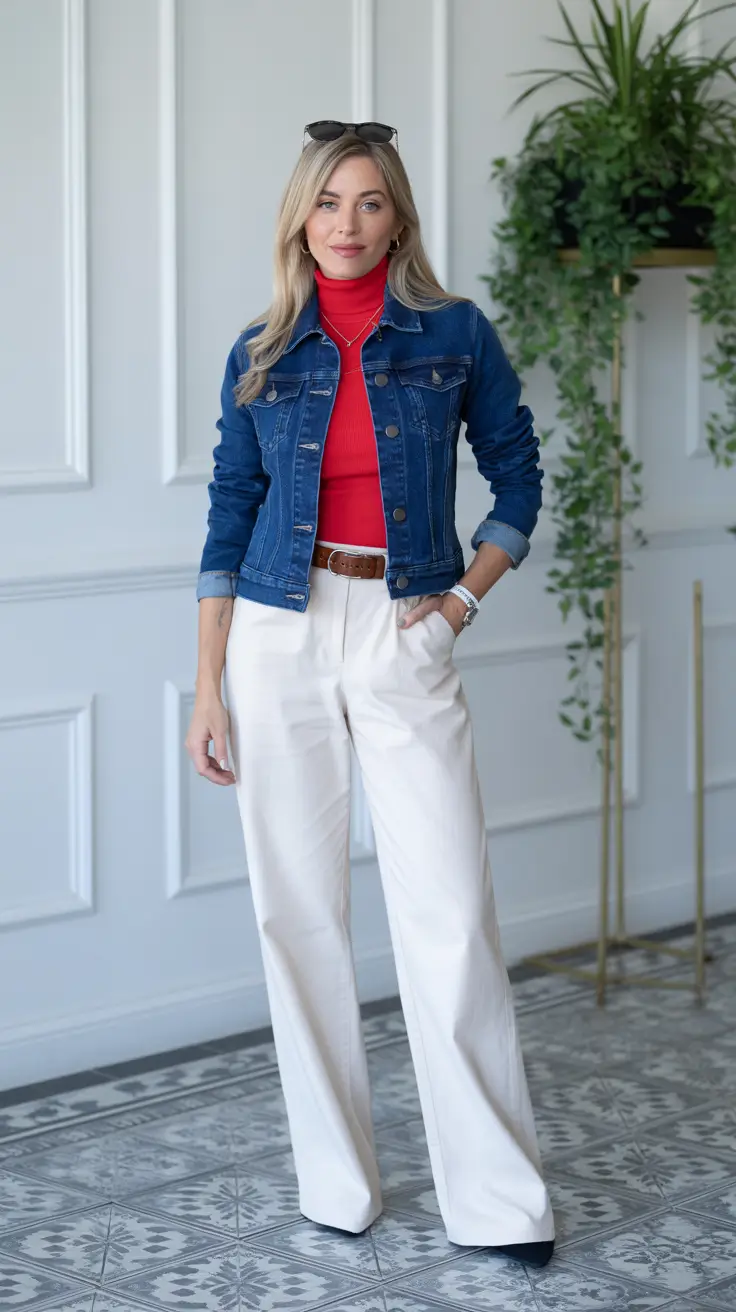must-have spring outfits for women over 30 2026 Denim Layers With a Playful Twist