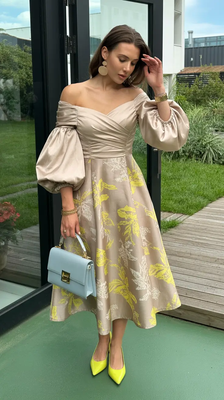 must-have spring wedding outfit 2026 Soft Champagne Elegance With a Modern Romantic Twist