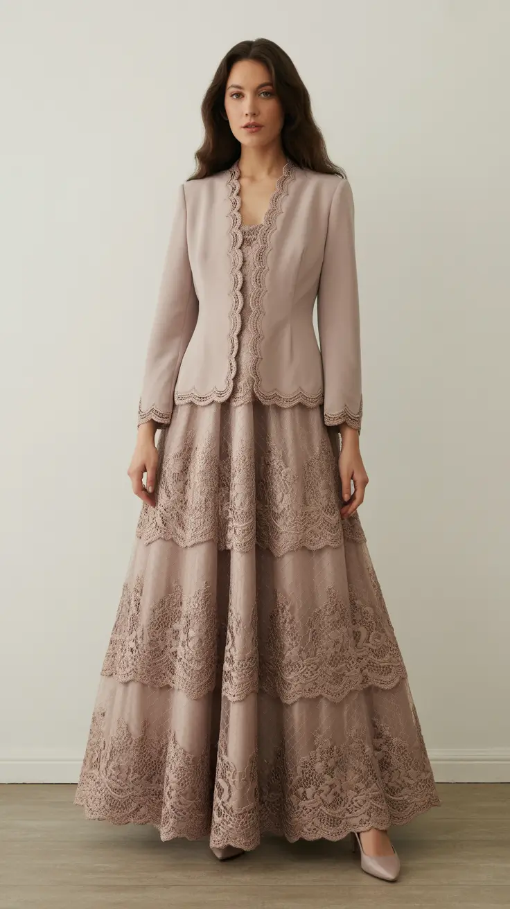 must-have spring wedding outfit 2026 Elegant Lace Layers With Timeless Appeal