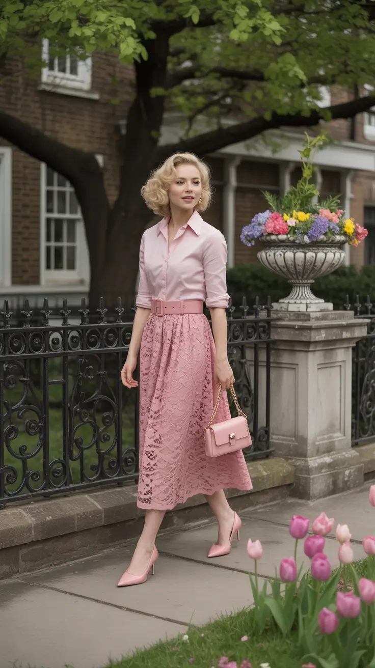 must-have spring wedding outfit 2026 Soft Pink Tailoring for Garden Ceremonies