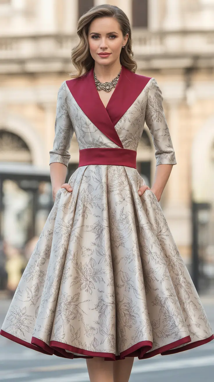 must-have spring wedding outfit 2026 Burgundy Accents for Architectural Elegance