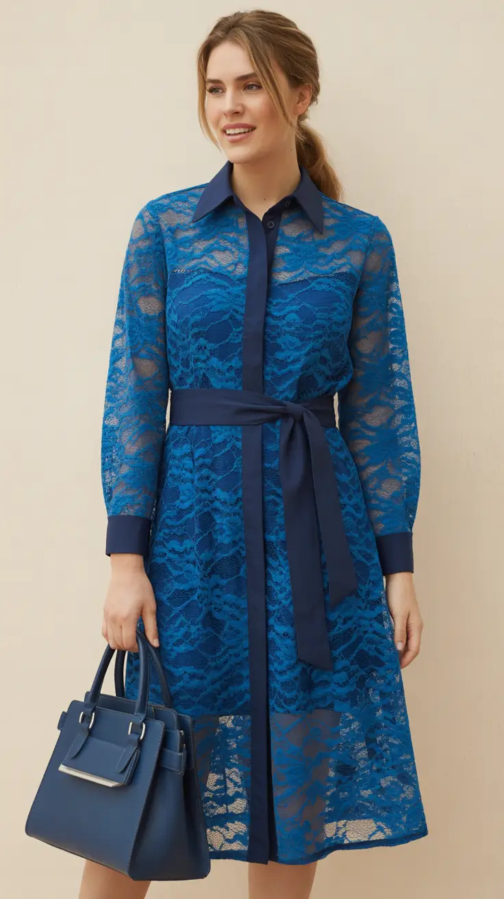 must-have spring wedding outfit 2026 Blue Lace With a Modern Utility Twist