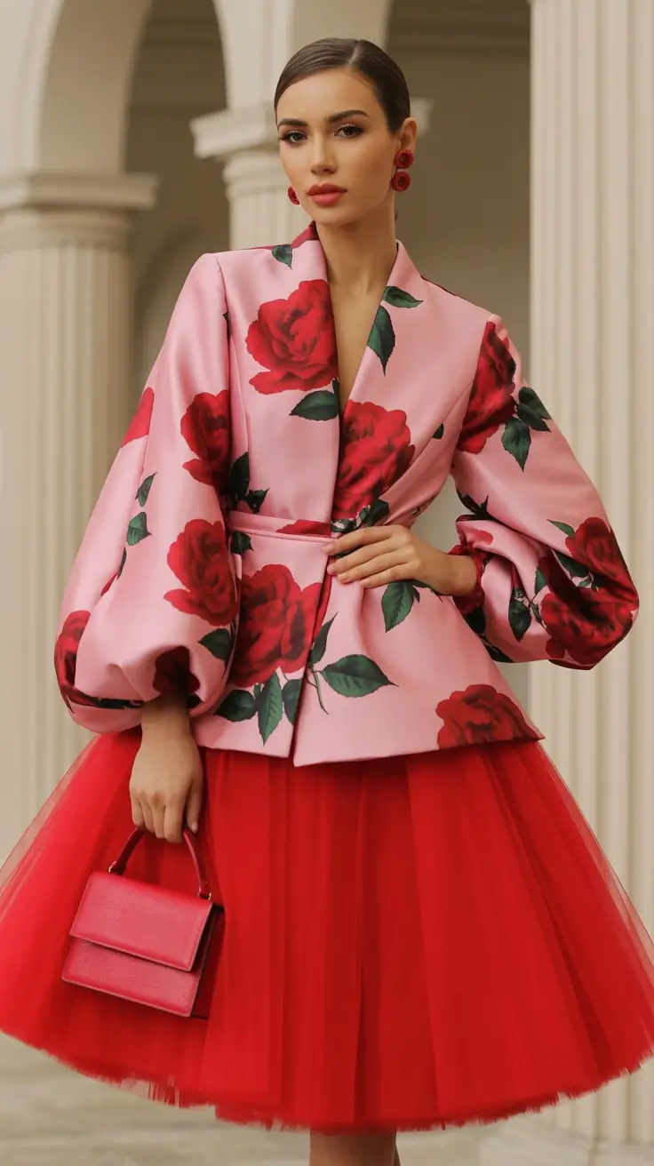 must-have spring wedding outfit 2026 Deep Burgundy Pleats for Refined Spring Evenings