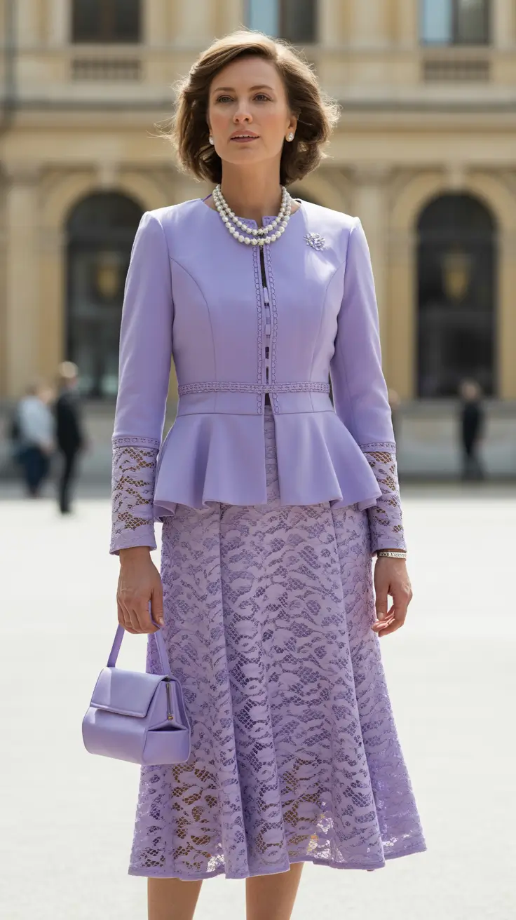 must-have spring wedding outfit 2026 Lavender Tailoring for Polished Daytime Ceremonies