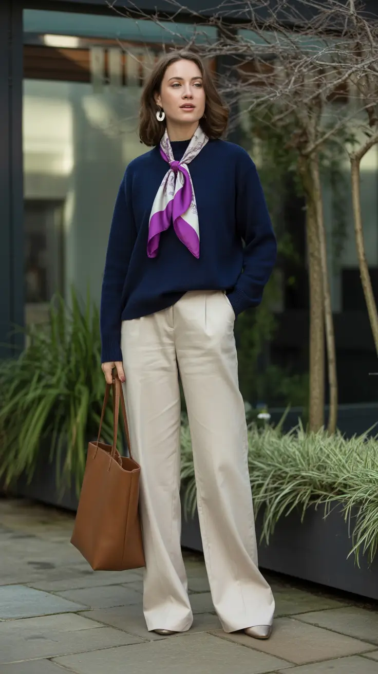 must-have spring workwear 2026 Scarves as Soft Structure in Spring Workwear