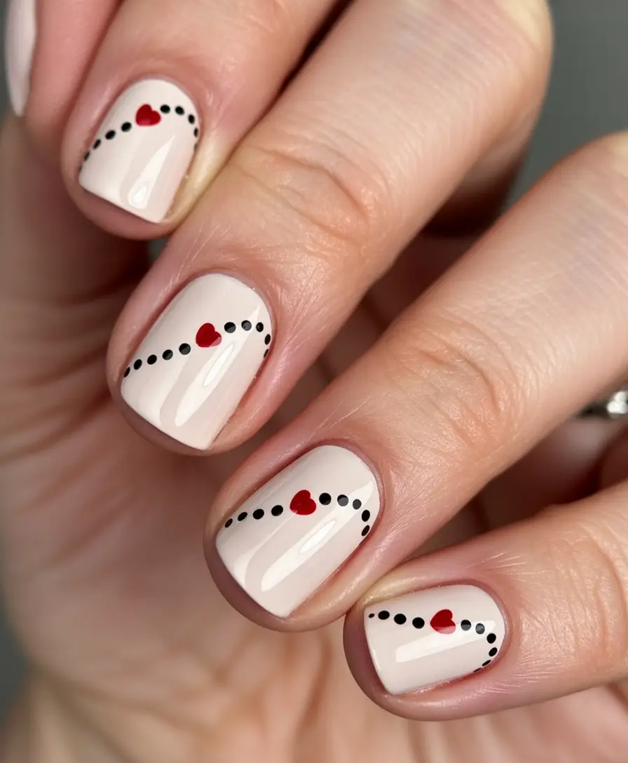 nails designs ideas February 2026 Valentines day art nude nails