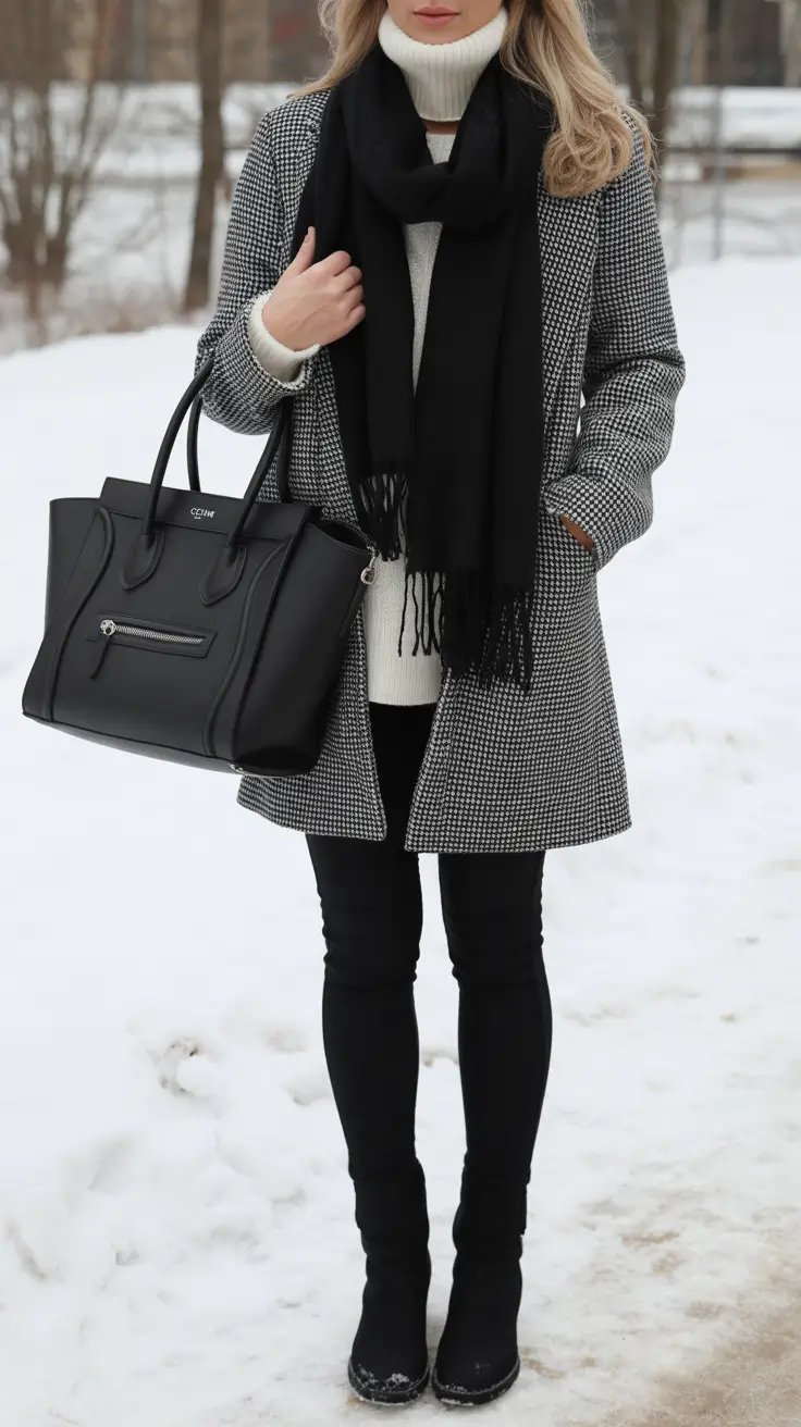 Outfits ideas February 2026 Black Jeans Winter Layers