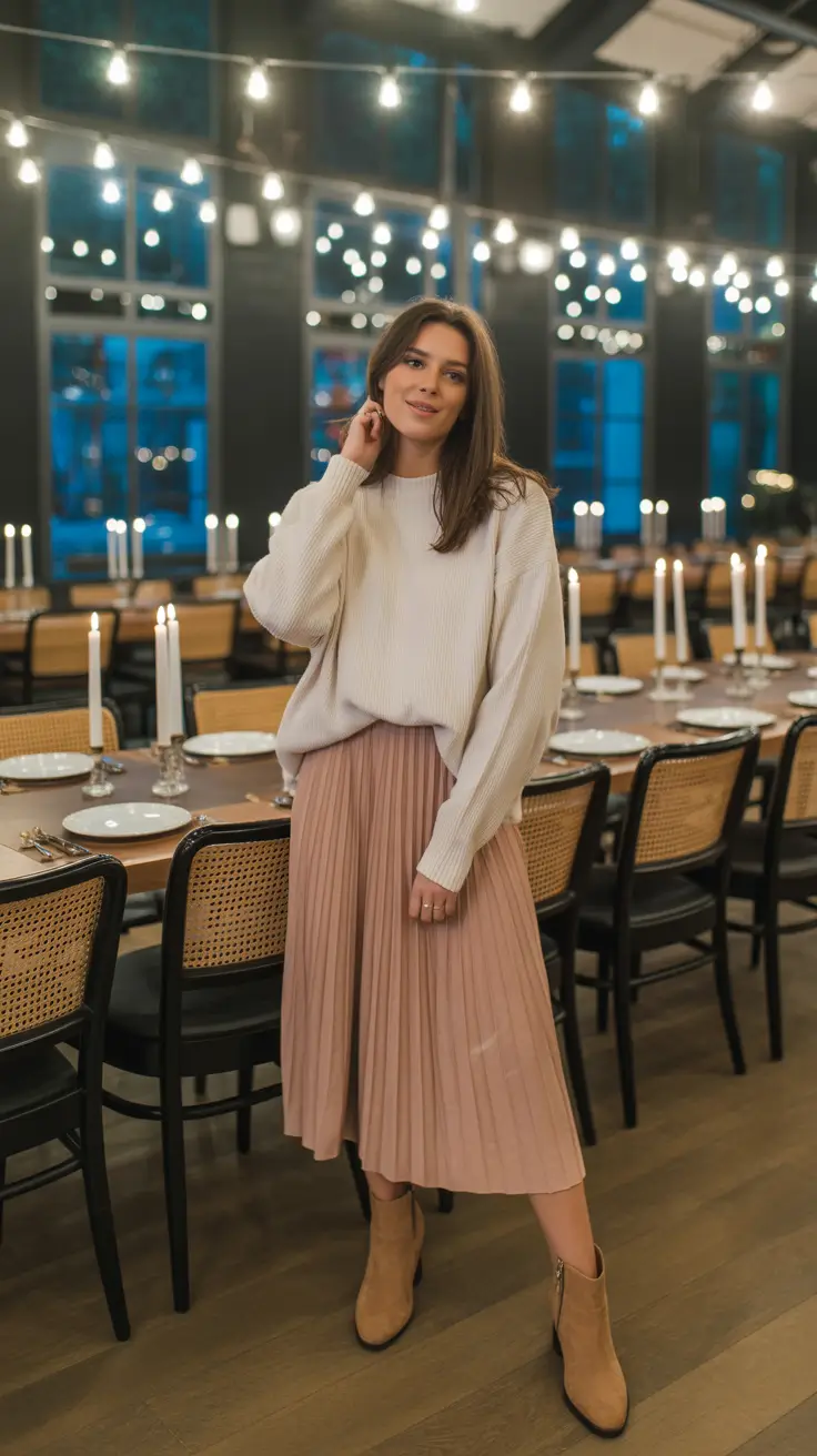Stunning spring birthday outfit 2026 Soft Neutrals for a Cozy Dinner Celebration