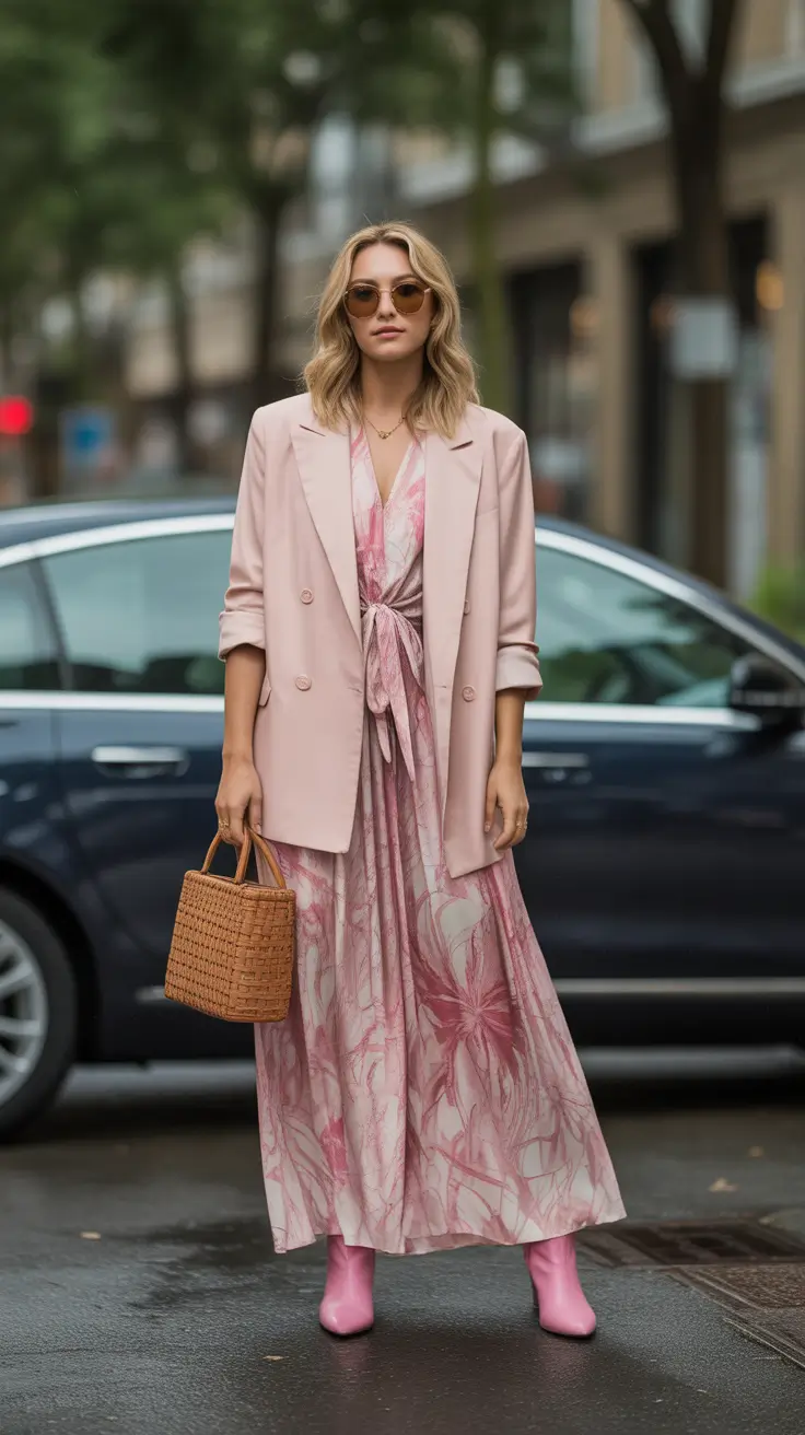 Stunning spring birthday outfit 2026 Soft Blush Layers for a Relaxed Birthday Look