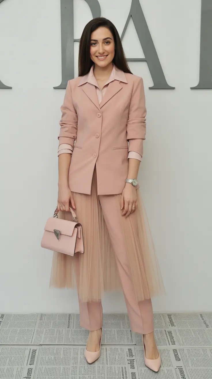 Stunning spring birthday outfit 2026 Soft Power Dressing in Blush Tones
