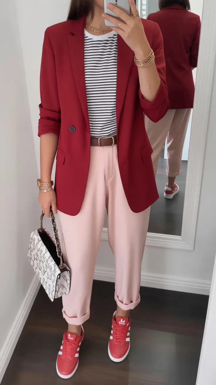 stunning spring wardrobe capsules 2026 Playful Color Contrast With Casual Confidence