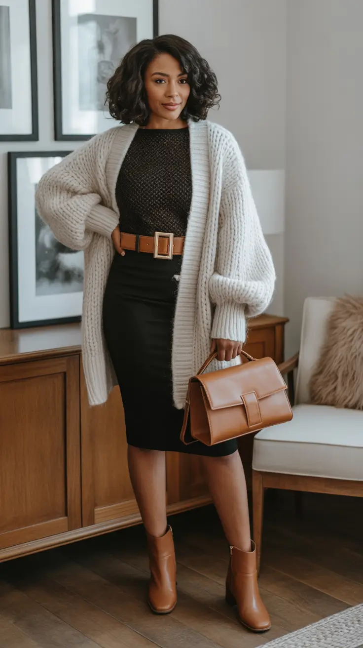 stunning spring wardrobe capsules 2026 Soft Knit Layers Meet Feminine Structure